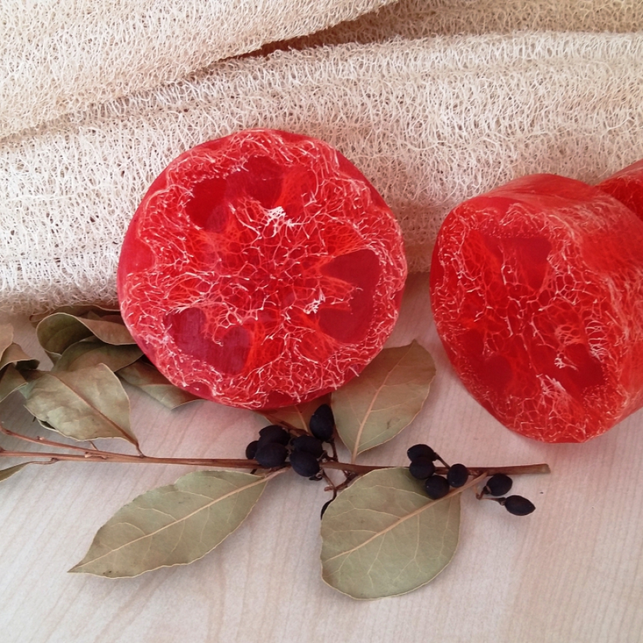 Argan Lifli ve Gliserinli Çilek Sabun