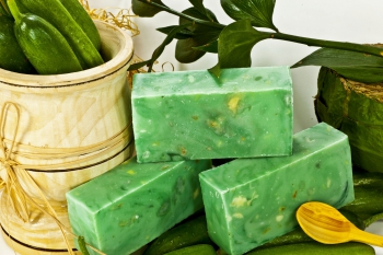 Yağlı Ciltler - Argan Salatalık Çiçeği Sabun