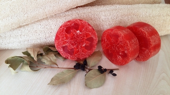 Argan Lifli ve Gliserinli Çilek Sabun